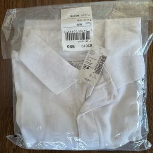 NWT The Children's Place White Polo Shirt 7/8 Uniform White